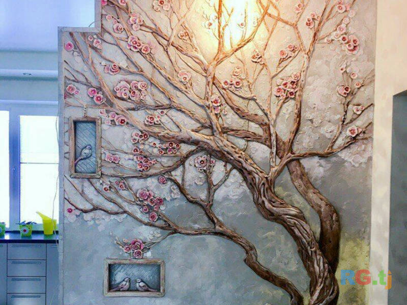 Художественная роспись стен и потолков скульптура рельеф