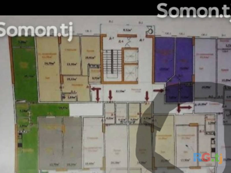 1-комн. квартира, 40 м² 3 этаж на продажу