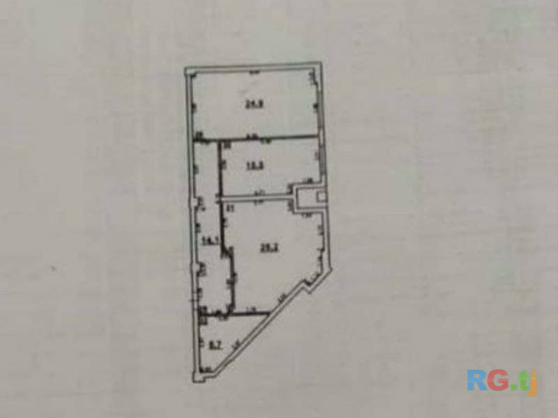 2-комн. квартира, 86 м² 9 этаж на продажу