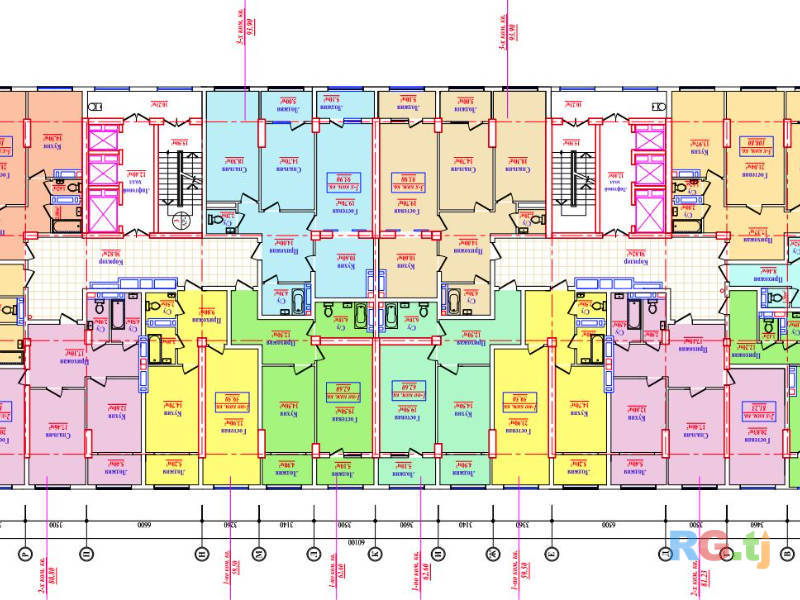 1-комн. квартира, 59,5 м² 9 этаж на продажу