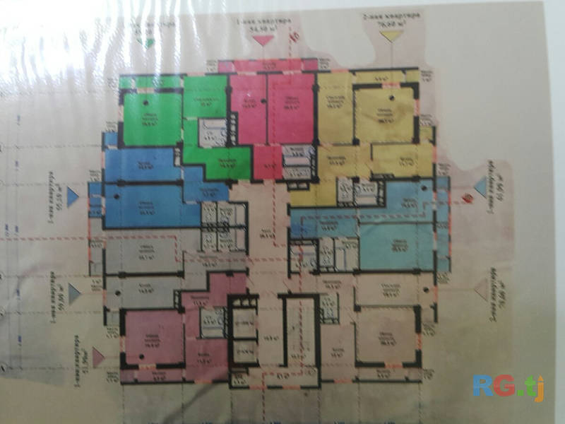 2-комн. квартира, 77 м² 14 этаж на продажу