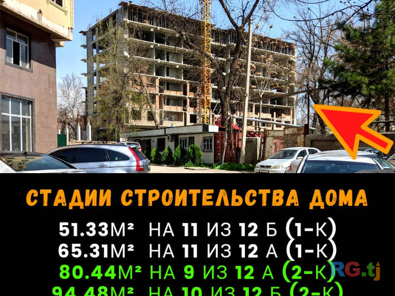 1-комн. квартира, 66 м² 11 этаж на продажу