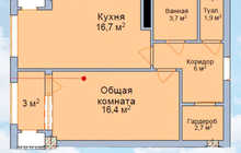 2-комн. квартира, 78 м² 8 этаж на продажу