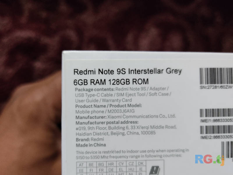 Xiaomi Redmi Note 9s 6/128