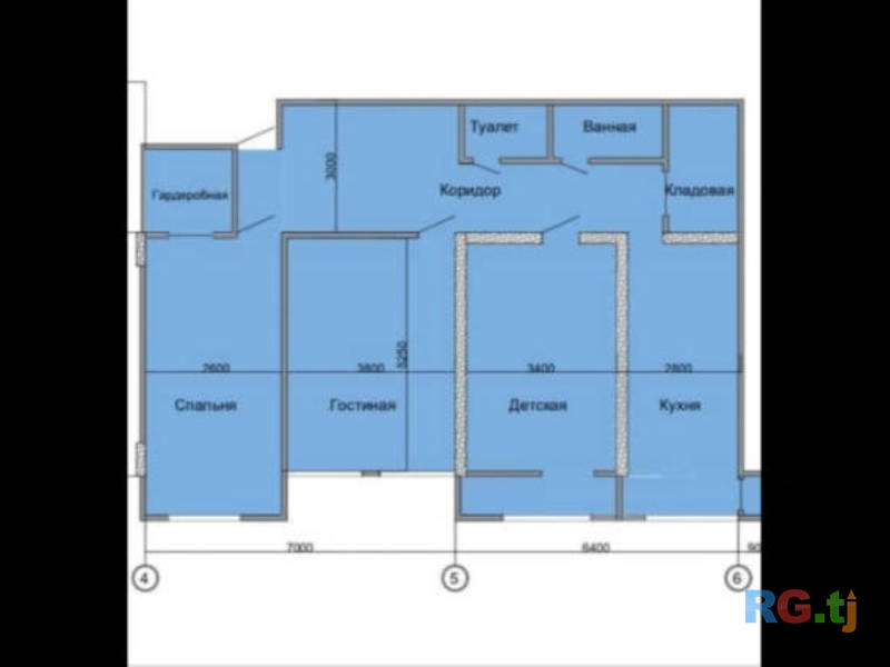 3-комн. квартира, 114.10 м² 9 этаж на продажу