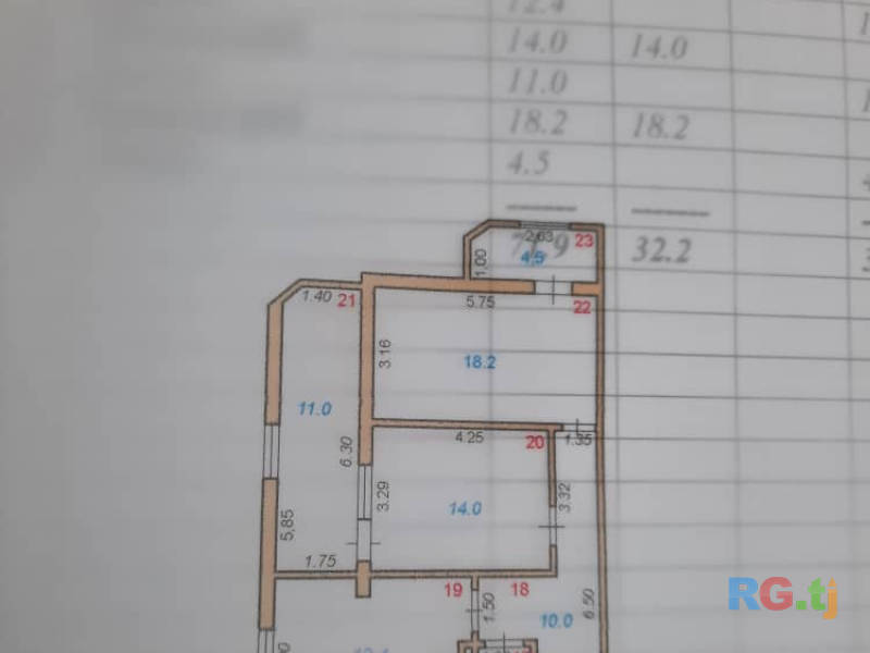 2-комн. квартира, 74 м² 10 этаж на продажу