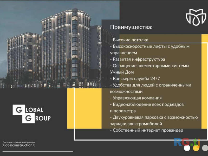 3-комн. квартира, 115 м² 8 этаж на продажу