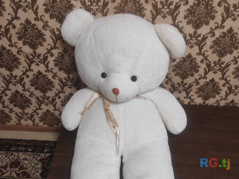 Большая мягкая игрушка, белого цвета