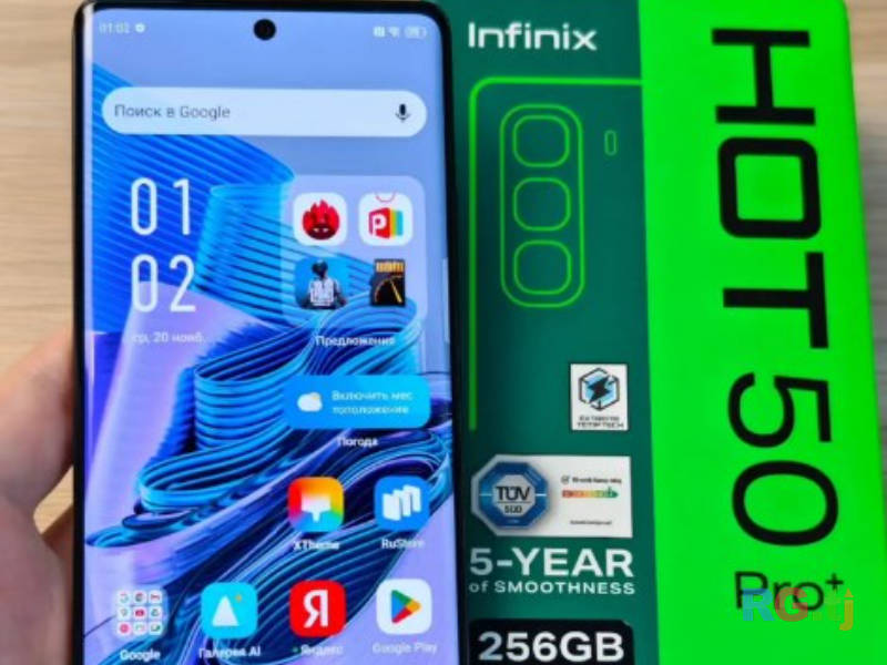 Infinix Hot 50 pro + 16/256Gb titanium