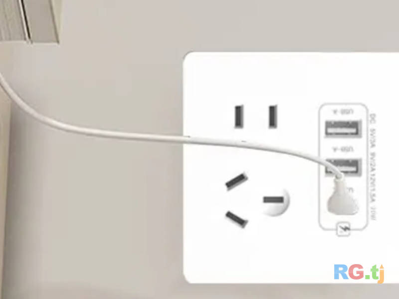 Виклучател с зарядки смартфонов