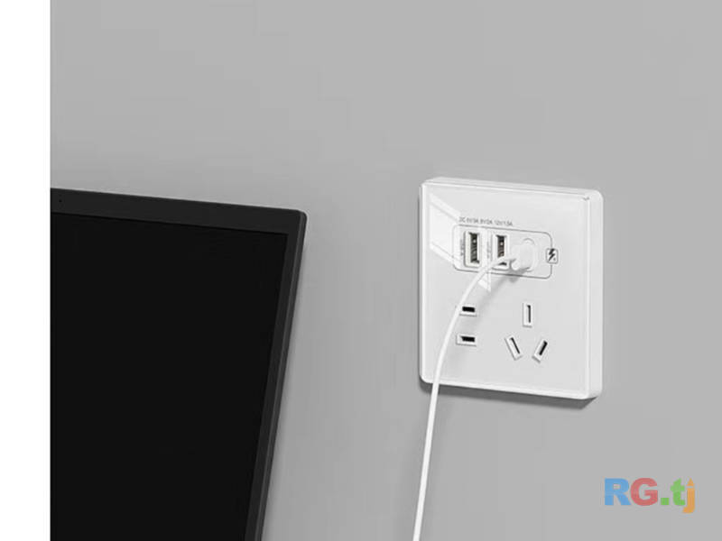Виклучател с зарядки смартфонов