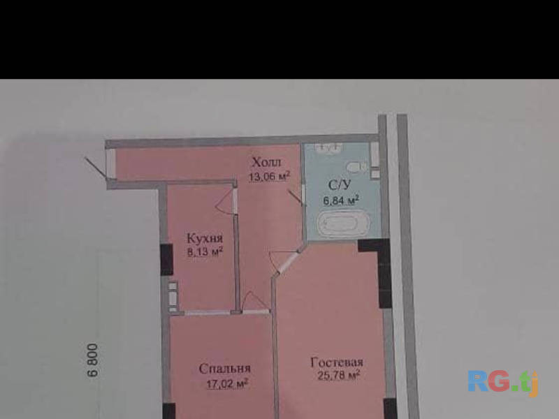 3 комнатная-комн. квартира, 74 кв метр м² 8 этаж на продажу