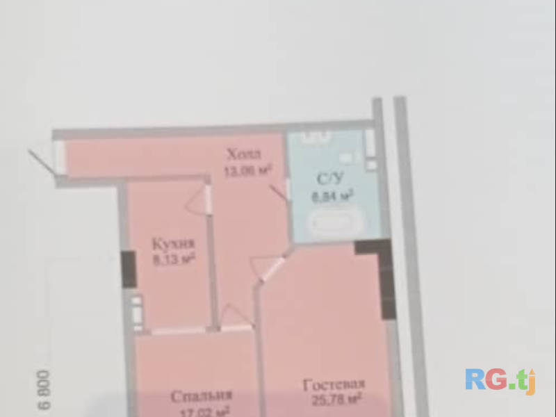 Комната в однокомнатной квартире