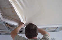 Установка натяжных потолков