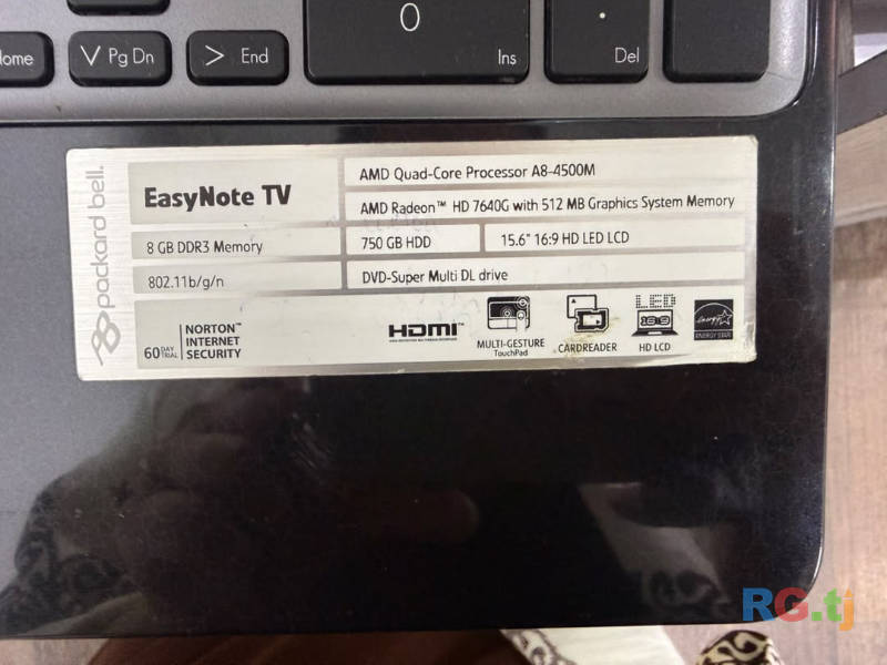 Продаю ноутбук Packard Bell
